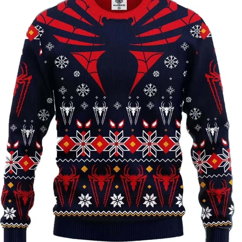 Spiderman christmas ugly sweater